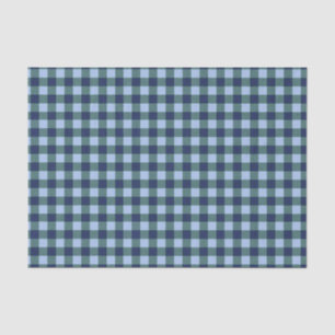 Blueberry Plaid Tissue Paper