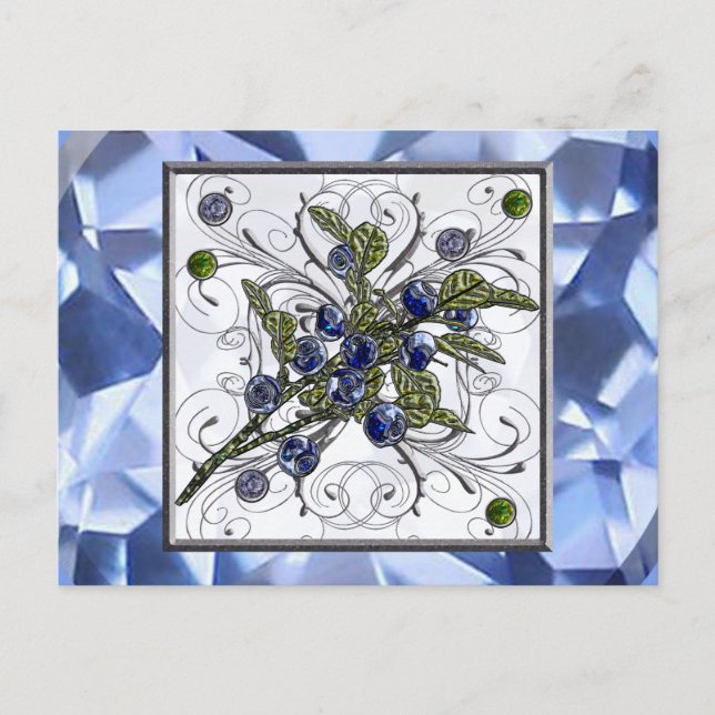 Blueberry Postcard (Front)