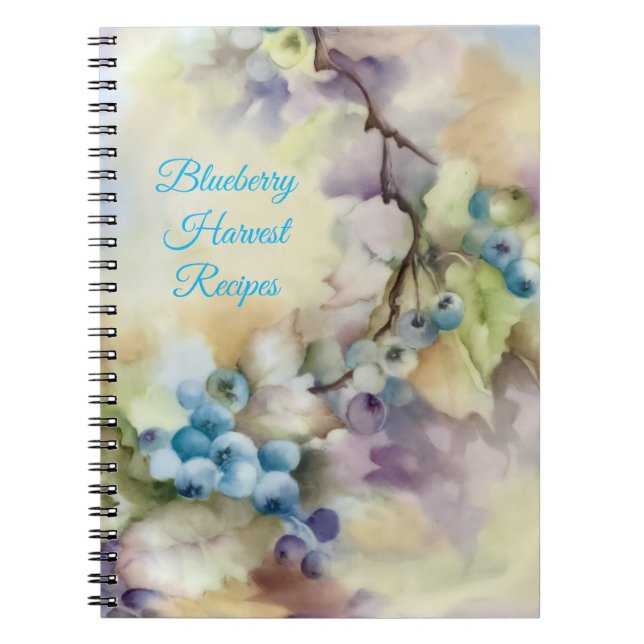 Blueberry Recipe Notebook (Front)