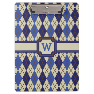 Blueberry Scone Argyle Clipboard