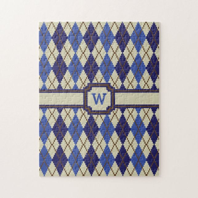 Blueberry Scone Argyle Puzzle (Vertical)