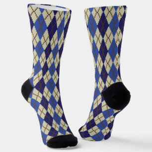 Blueberry Scone Argyle Socks