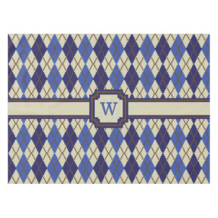 Blueberry Scone Argyle Tablecloth