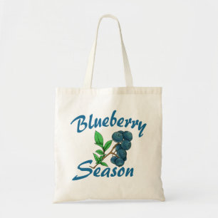 blueberry season tote bag