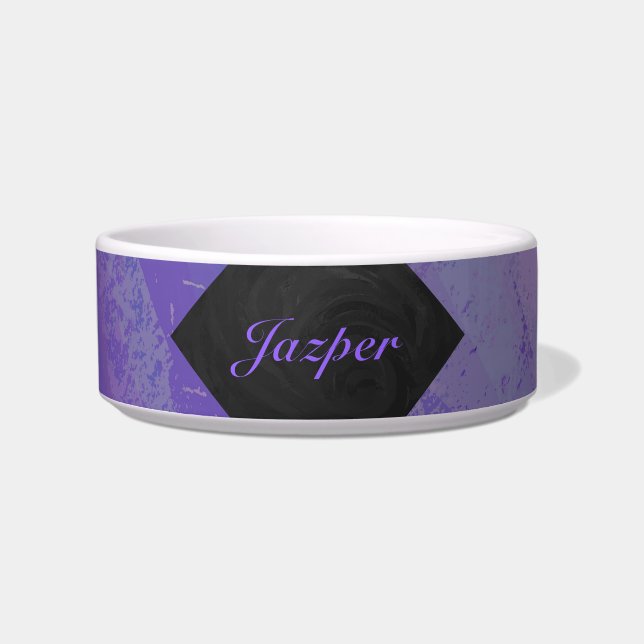 Blueberry Smear and Black Monogram Bowl (Front)