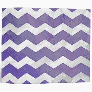 Blueberry Smear Chevron Pattern Binder