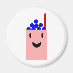 Blueberry Smoothie cute Magnet