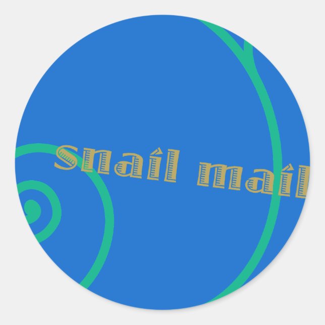 Blueberry Snail Mail Classic Round Sticker (Front)
