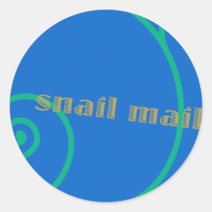 Blueberry Snail Mail Classic Round Sticker
