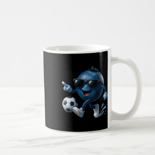 Blueberry Soccer  Coffee Mug (Right)