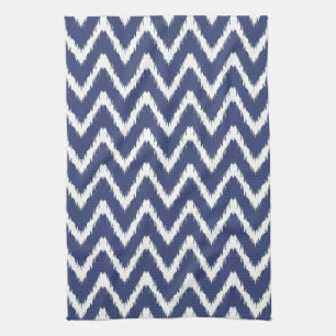 Blueberry Southern Cottage Chevrons Kitchen Towel