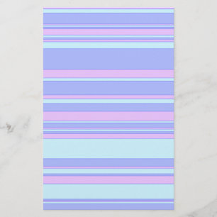 Blueberry Stripe Stationery