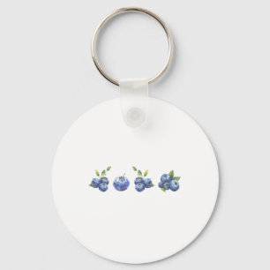 Blueberry Summer Cottagecore Berries Aesthetic Bot Keychain