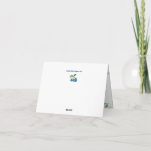 Blueberry Surprise - Cartes de remerciement