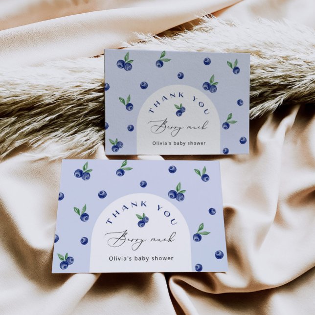 Blueberry Thank you berry much Thank you Card (Creator Uploaded)