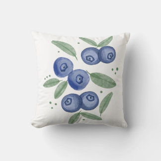 blueberry throw pillow