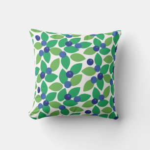 Blueberry. Throw Pillow