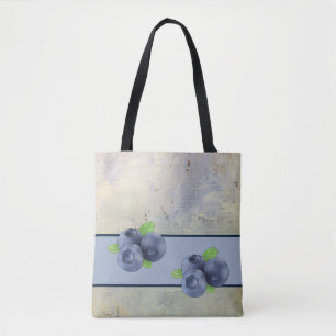blueberry tote bag
