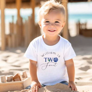 Blueberry Two sweet berry sweet boy birthday Toddler T-shirt