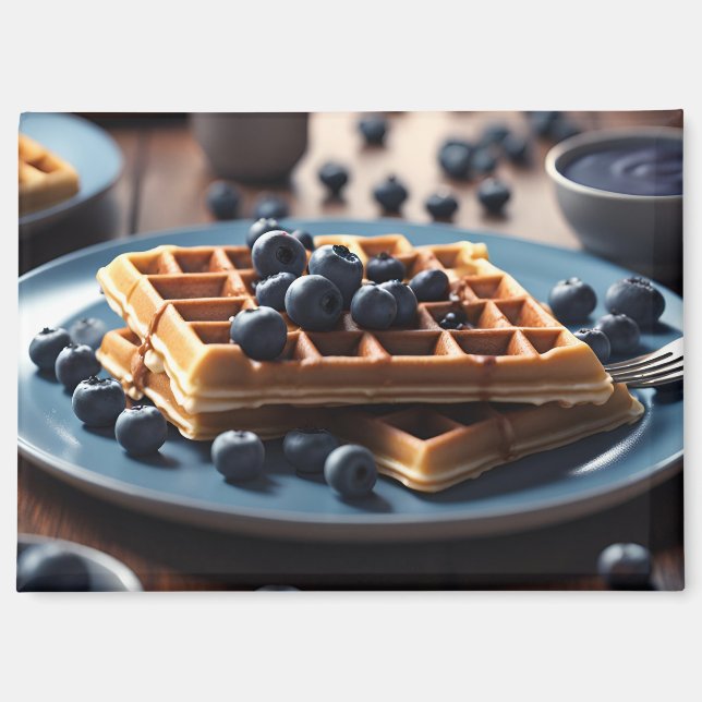 Blueberry Waffles Magnet (Front)