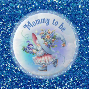 Blueberry Wishes Gnome Kisses Bash Button