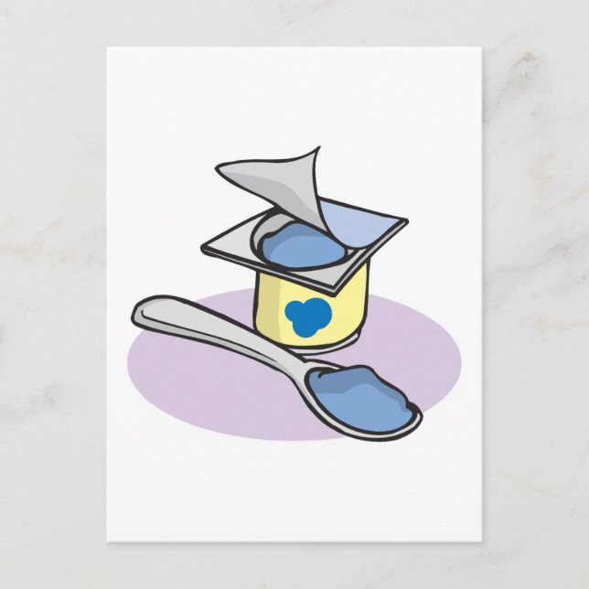 blueberry yogurt postcard (Front)
