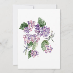 blueberrys dragonflies thank you card