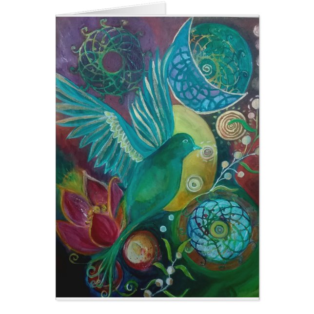 Bluebird abstract fantasy spirituaĺ (Front)