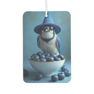 bluebird and a bowl of blueberries air freshener