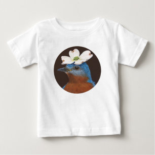 Bluebird and dogwood bodysuit