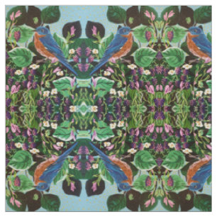Bluebird Berry Fabric