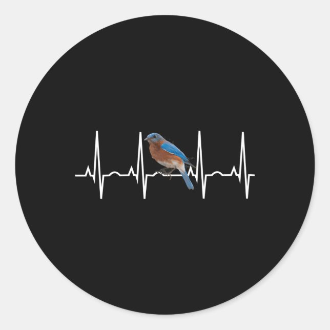 Bluebird Best Eastern Western Bluebird Classic Round Sticker (Front)