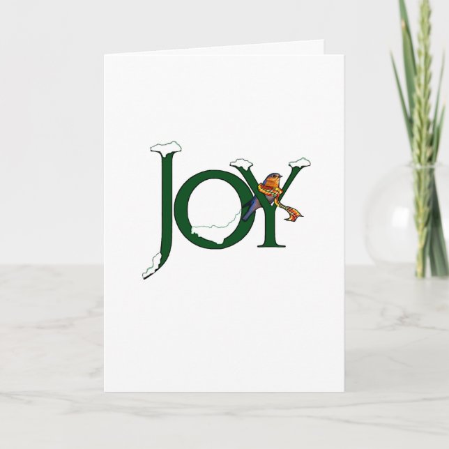 Bluebird Christmas card (Front)