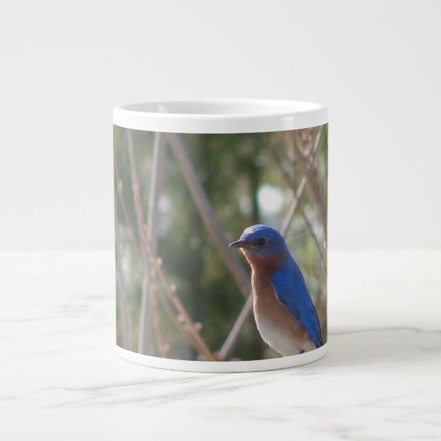 Bluebird Coffee Mugg Large Coffee Mug (Front)