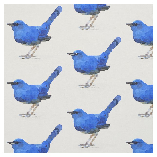 Bluebird Cotton Fabric (Swatch)