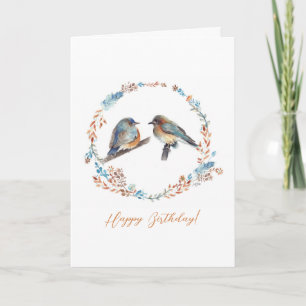 Bluebird Couple Joyeux anniversaire