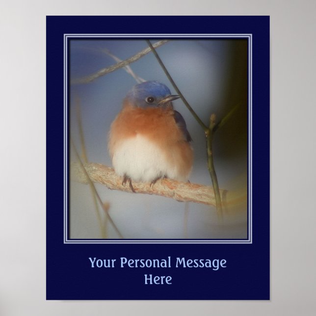 Bluebird Create Your Own Quote Custom Poster (Front)