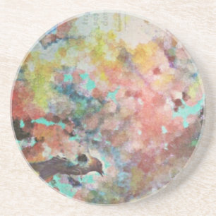 Bluebird Digital Art Coaster