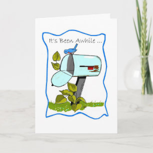 Bluebird Empty Mailbox Thinking of You Card