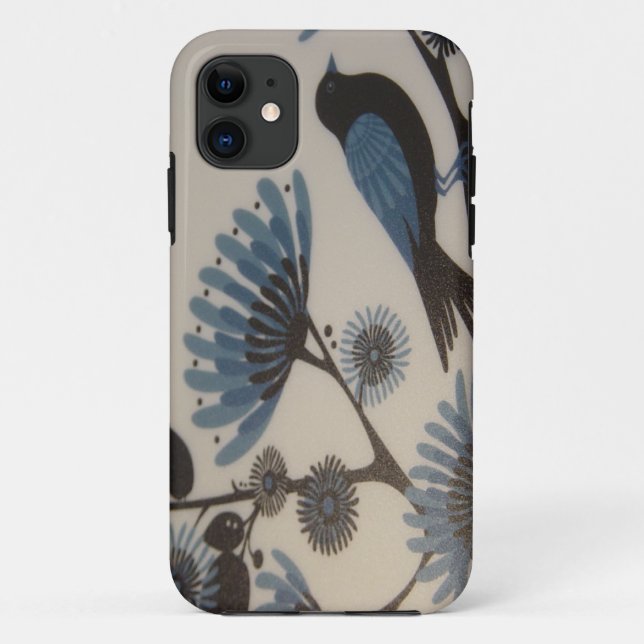 BLUEBIRD FLOWERS Case-Mate iPhone CASE (Back)