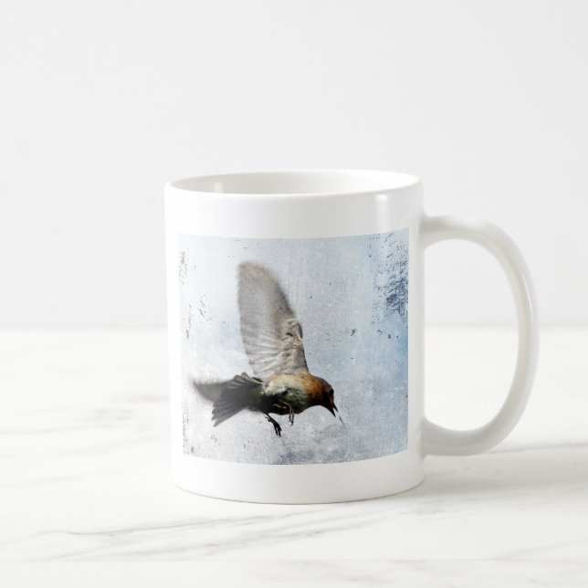 Bluebird Grunge Coffee Mug (Right)