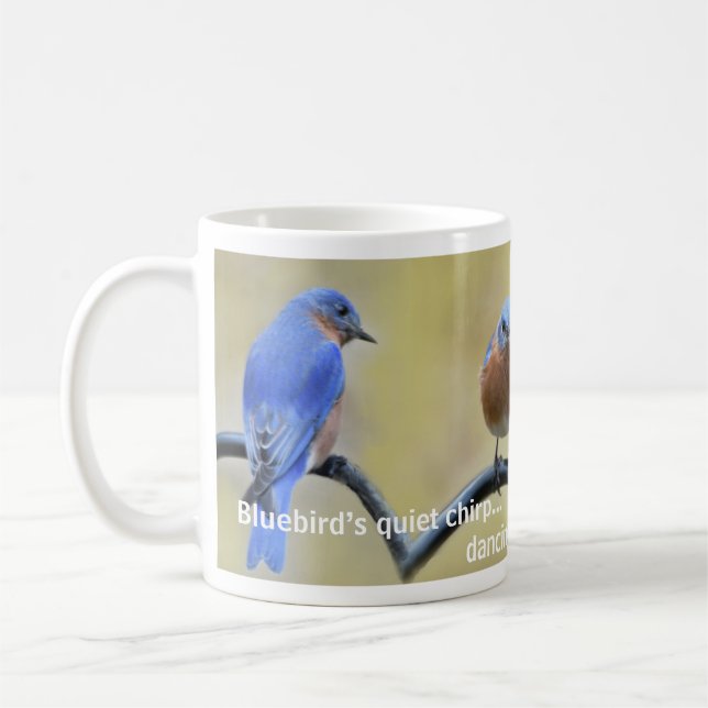 Bluebird Haiku Mug (Gauche)