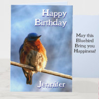 Bluebird Happiness Photographic Birthday