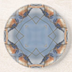 Bluebird Kaleidoscope Dessous de verre animal