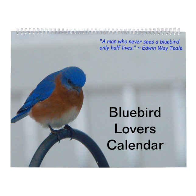 Bluebird Lovers Calendar (Cover)