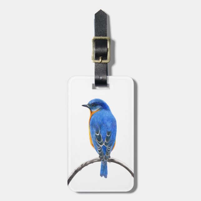 Bluebird Luggage Tag (Front Vertical)