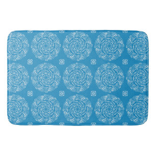 Bluebird Mandala Bath Mat