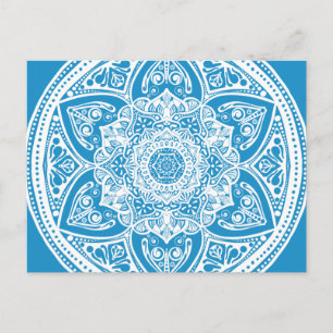 Bluebird Mandala Postcard