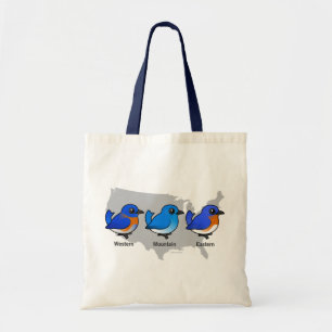 Bluebird Map Tote Bag