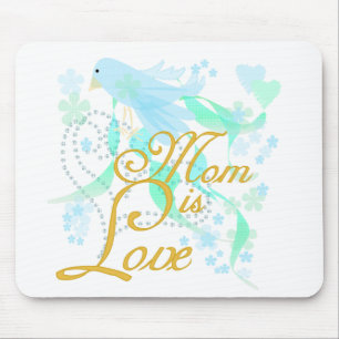 Bluebird Mom is Love Mouse Pad